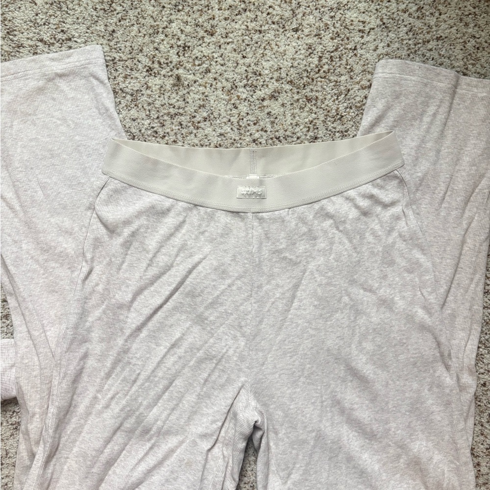 Cream Henley Pajama Set - Picture 5 of 8